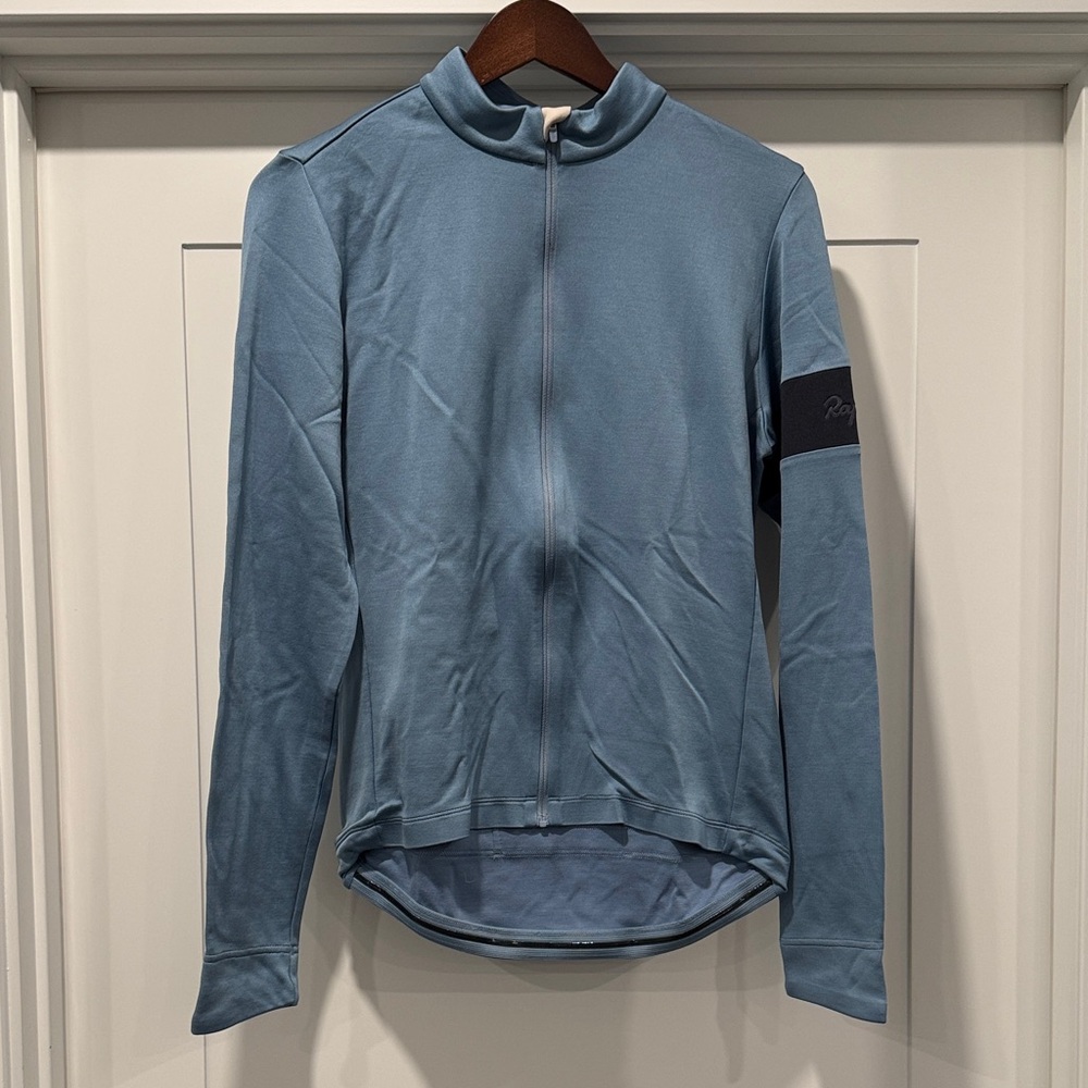 Rapha Sky Blue Long Sleeve ALL WOOL Cycling Top